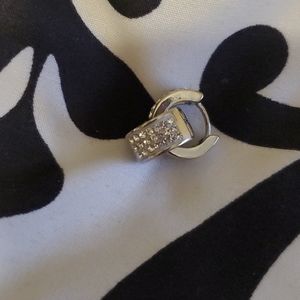 Sterling silver and crystal earrings